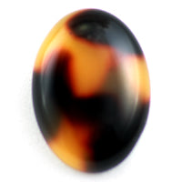 18x13mm Tortoise Cabochon, pack of 4