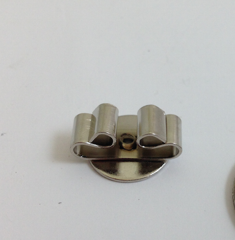 Nickel Finish Bolo Slide Disc4 pk