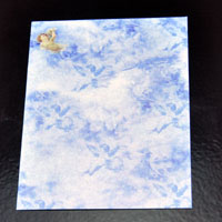 2.5x3.5in Blue Clouds-n-Cherub Jewelry Gift Card, pk/12