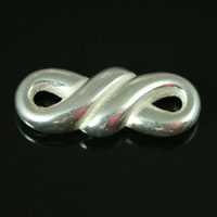 26x11mm Twist Connector Finding, Silver, pack of 6