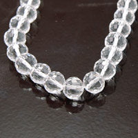 10mm Faceted Round Fire-n-Ice Crystal Beads, 16" Strand