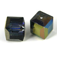 Swarovski Crystal 10mm Square Beads, Heliotrope, ea