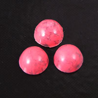 7mm Lt Coral Round Lucite Cabochon, pk/24