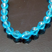 11x8mm Cubist Faceted Fire-n-Ice Crystal