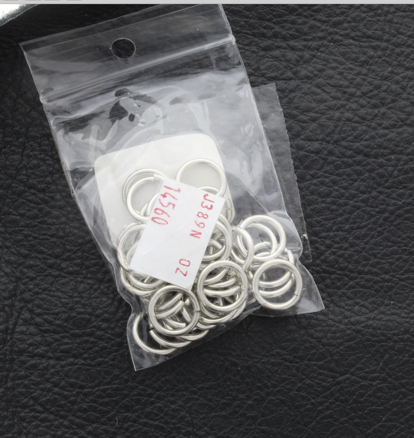 Nickel Finish 13mm Jump Ring , per OZ
