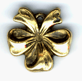 22mm Antique Gold Bow Charm, Pack of 6