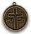 Classic Silver Finish PUSH CROSS EA