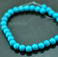 12mm Turquoise Vintage Lucite Beads, 12 inch strand