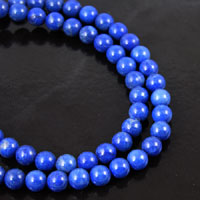 6mm Round Howlite Lapis Beads, 16in strand