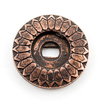 18mm Antiqued Copper Button Rim, pk/6