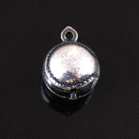 9x12mm Classic Silver Finish Baseball Charm, EA