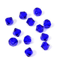 Swarovski Crystal 4mm Bicone Beads, Cobalt Blue, Sold by Dozen