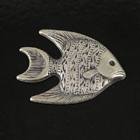 30.5x21mm Antique Silver Finish MD FISH,RIGHT pk/6