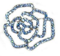 Small Rose Pin Sapphire , ea