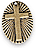 Classic Silver Finish 18x13 CROSS W/HOLE EA