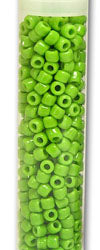 Matsuno 6/0 Seed Beads,  Opaque Lime, Approximately 17 Gr(Approx. 375 beads)