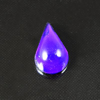 13x8mm Lucite Teardrop, Dark Amethyst, pack of 12