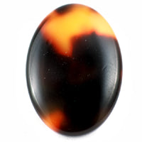 25x18mm Tortoise Cabochon, pack of 4