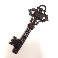 93mm Rustic Key Pendants Charms, pack of 2