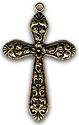 Classic Silver Cross with Ring, pk/6