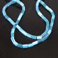 3x5mm Tube Cats Eye Beads, Turquoise, strand