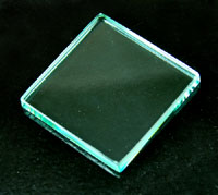 1.69in(42mm) Square 5mm thick Glass Wafer-fits N1010 HHH Designer Pendant, pkg/6