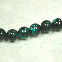 10mm Italian Green Jade Round Lucite Beads, 12 inch strand