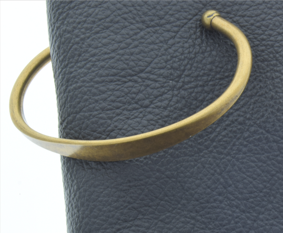 Solid Brass Bangle, cuff, made in USA, 6 inches, flat area to attach to , ea