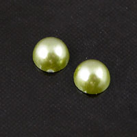 5mm Round Olivine Pearl Acrylic Cabochon, pk/24