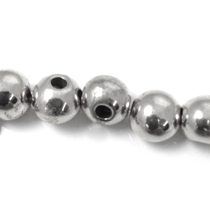 Bright Silver Finish 10mm, 3 hole bead, 12 each