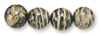 8mm Round Zebra Jasper Beads, Sold by 16 inch strand
