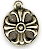 Large Round Cross Charm, EA