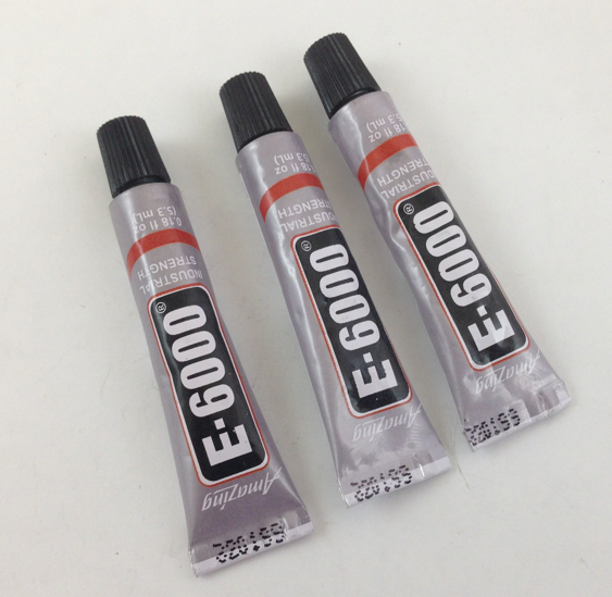 E6000 GLUE, 0.18oz Tube, 3 Tubes per pack
