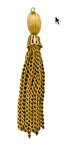 Chain Tassel Hamilton Gold Beaded tops