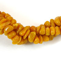 7mm Italian Yellow Jasper Lucite Nugget Beads, 12 inch strand