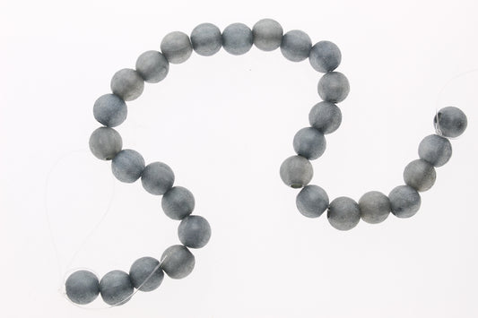 12mm Round Ice Blue Lucite Beads, 12in strand