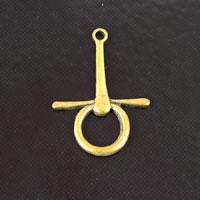 20mm Horse Snaffle Bit Charm, Vintage Brass, 6 pack
