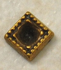 5mm setting for 3mm Chaton, Ant. Gold pk/6