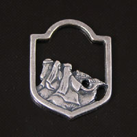 16x21mm Christmas 3-Wise Men Charm, Classic Silver, 6/pk