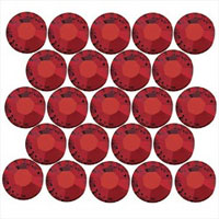 6mm Lt Siam Flatback, Preciosa Crystal, pk/12