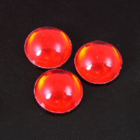 11mm Orange Round Domed Cabochon, pack of 6