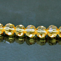8mm Round Faceted Fire-n-Ice Crystal