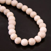9mm Round Beige/Peach Moonstone Beads, strand