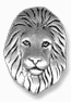Antique Silver Medium Lion Head Charm,-ea