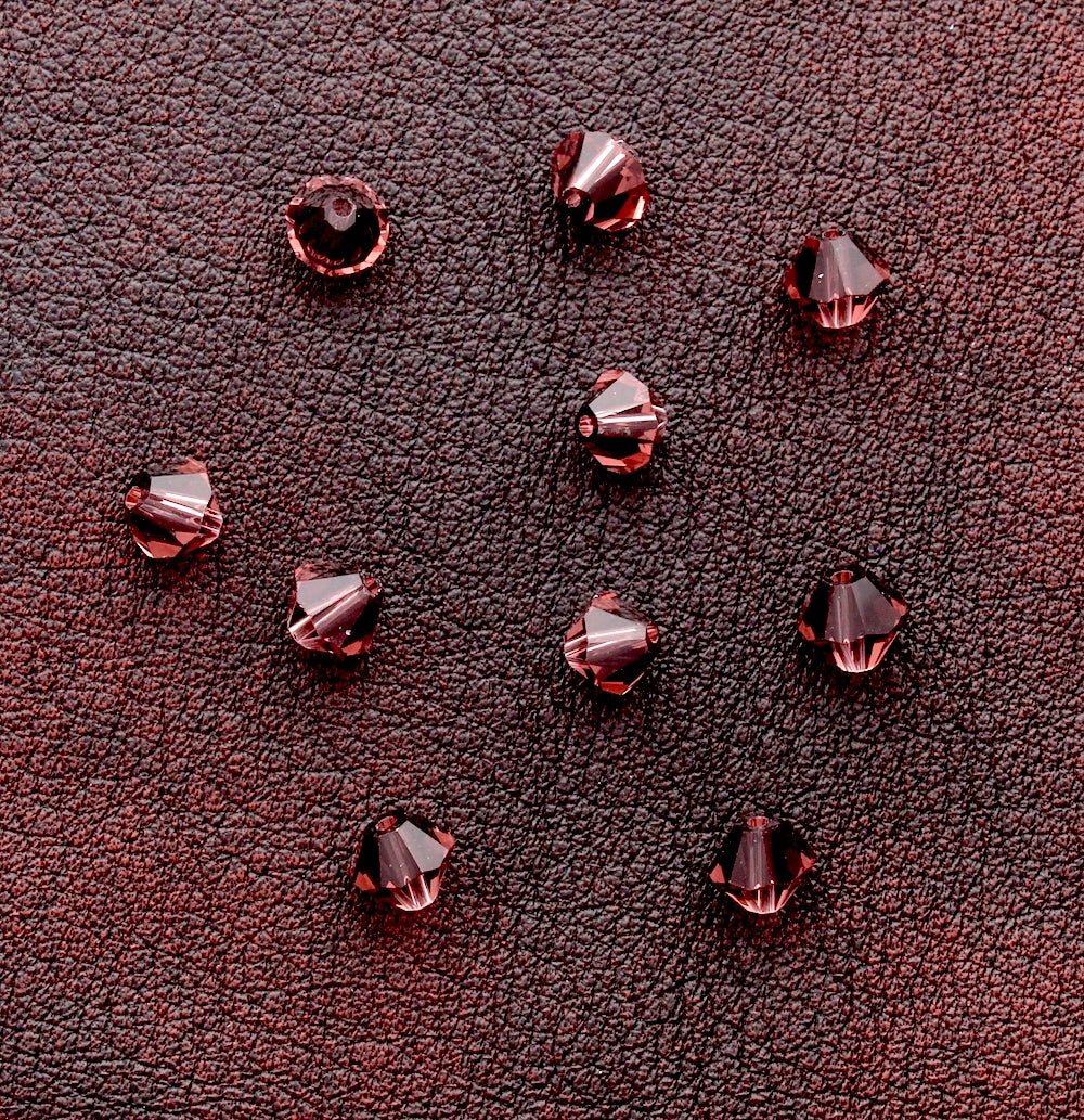 6mm Round Faceted Fire-n-Ice Crystal