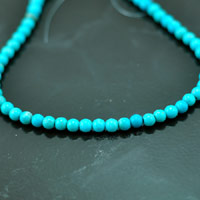 6mm Turquoise Lucite Beads, 12in strand