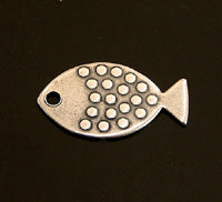 18mm Fish Charm, Classic Silver, pk/6