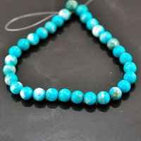 10mm Round Lucite Turquoise Beads, strand