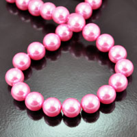 16mm Earth Gypsy Pink Pearls, strand