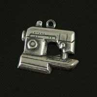 18mm Classic Silver Sewing Machine, pack of 6
